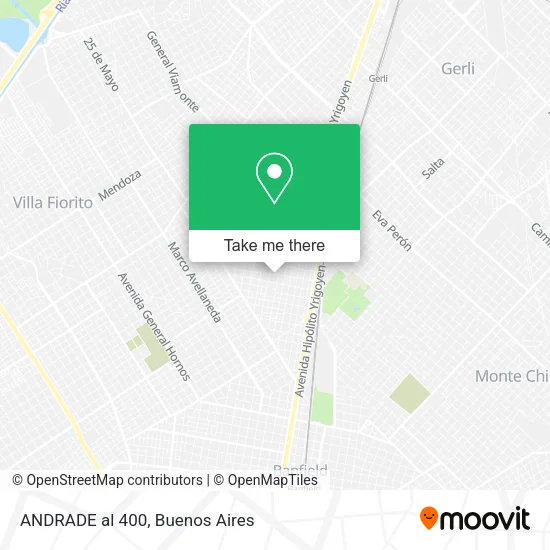 Mapa de ANDRADE al 400
