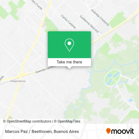 Mapa de Marcos Paz / Beethoven
