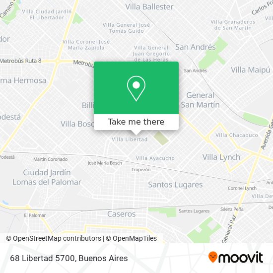 Mapa de 68 Libertad 5700