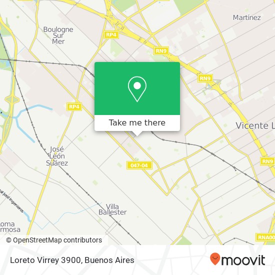 Loreto  Virrey 3900 map