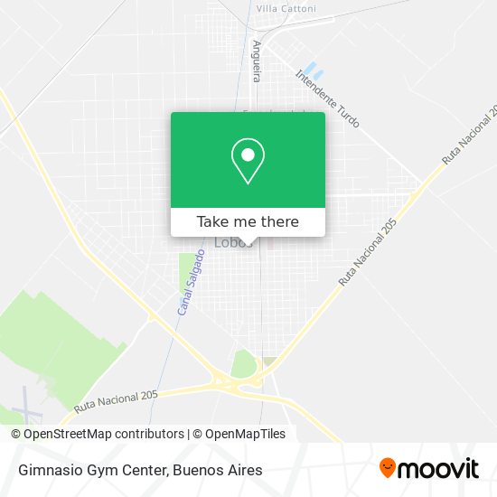 Mapa de Gimnasio Gym Center