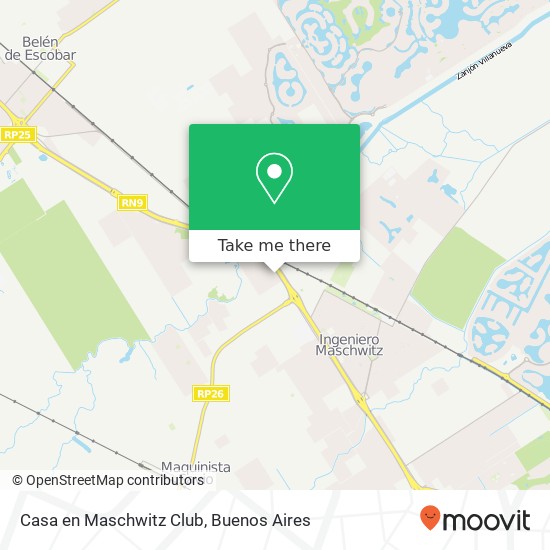 Casa en Maschwitz Club map