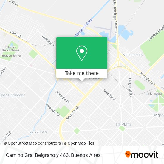 Camino Gral  Belgrano y 483 map