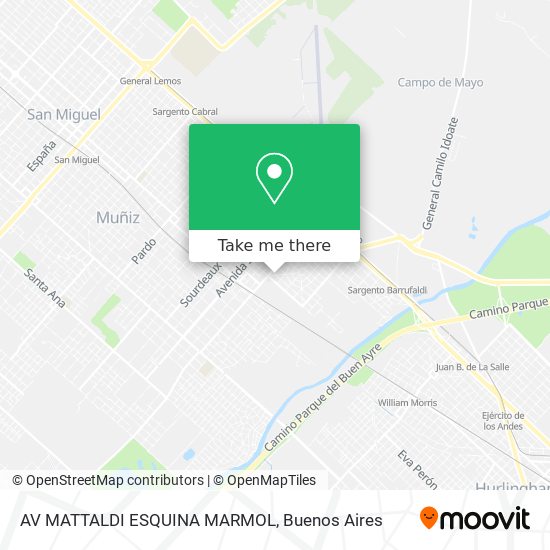 AV  MATTALDI ESQUINA MARMOL map