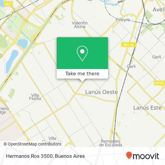 Hermanos Ros 3500 map