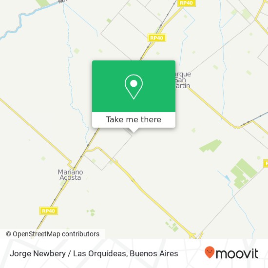 Jorge Newbery / Las Orquídeas map