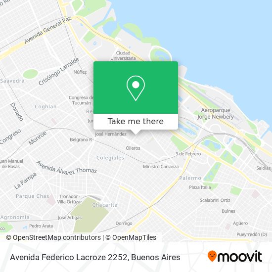 Avenida Federico Lacroze 2252 map