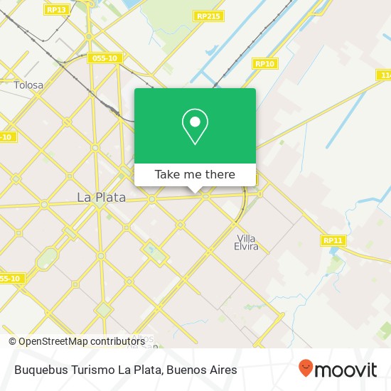 Mapa de Buquebus Turismo La Plata