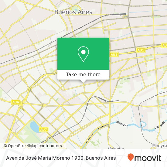 Avenida José María Moreno 1900 map
