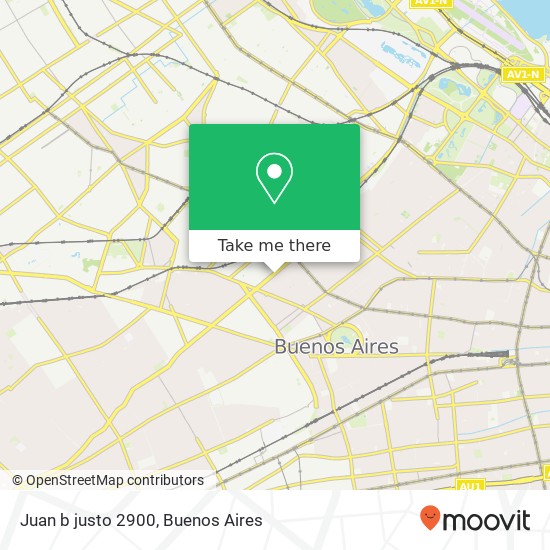 Juan b justo 2900 map