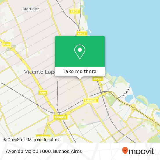 Avenida Maipú 1000 map