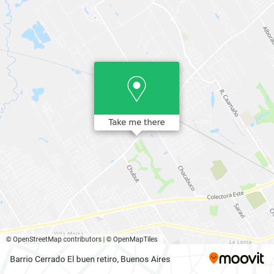 Barrio Cerrado El buen retiro map