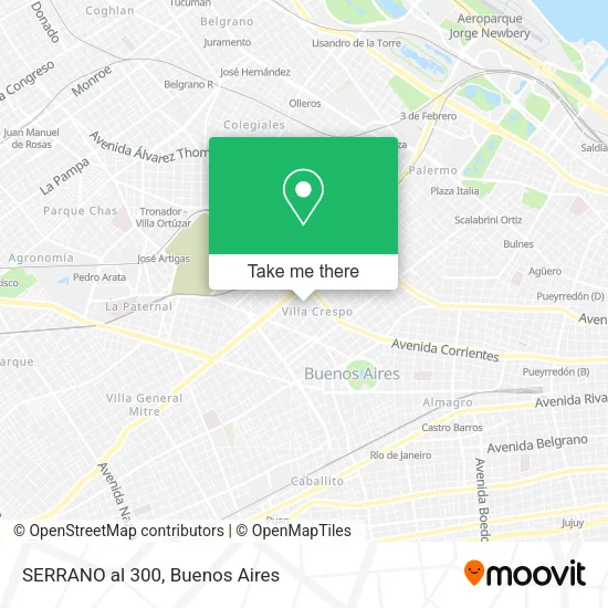 SERRANO al 300 map