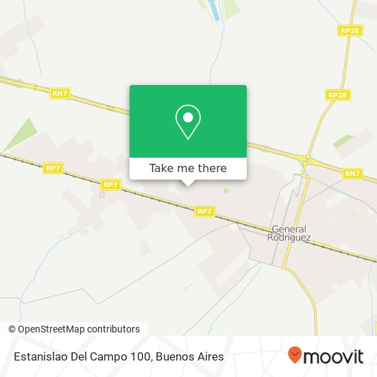 Mapa de Estanislao Del Campo 100