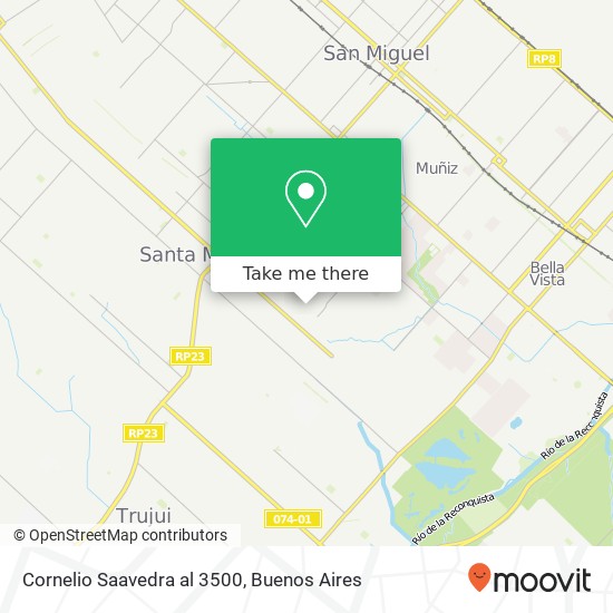 Cornelio Saavedra al 3500 map