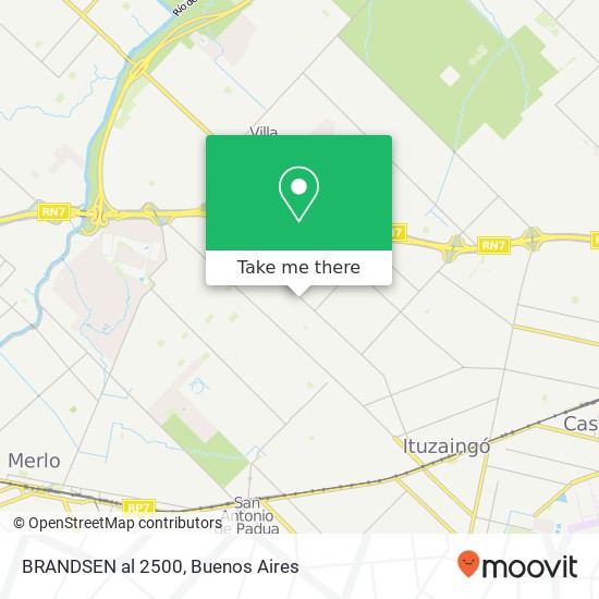 BRANDSEN al 2500 map