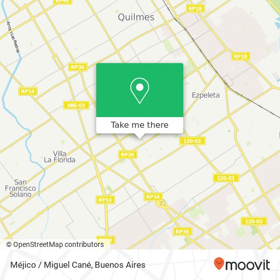 Méjico / Miguel Cané map