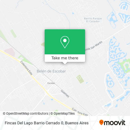 Mapa de Fincas Del Lago Barrio Cerrado 0