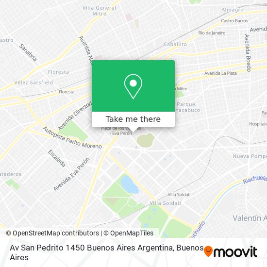 Av  San Pedrito 1450  Buenos Aires  Argentina map