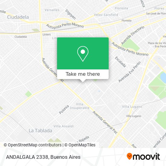 Mapa de ANDALGALA 2338