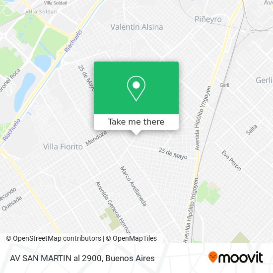 AV SAN MARTIN  al 2900 map