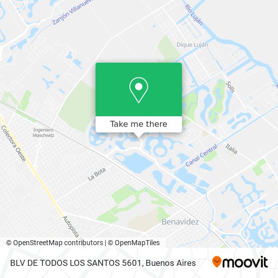 BLV DE TODOS LOS SANTOS 5601 map
