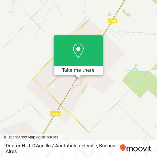 Mapa de Doctor H. J. D'Agnillo / Aristóbulo del Valle