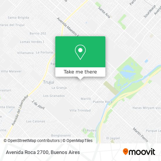 Avenida Roca 2700 map
