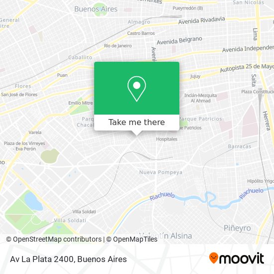 Av La Plata 2400 map