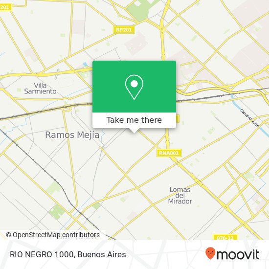 RIO NEGRO 1000 map