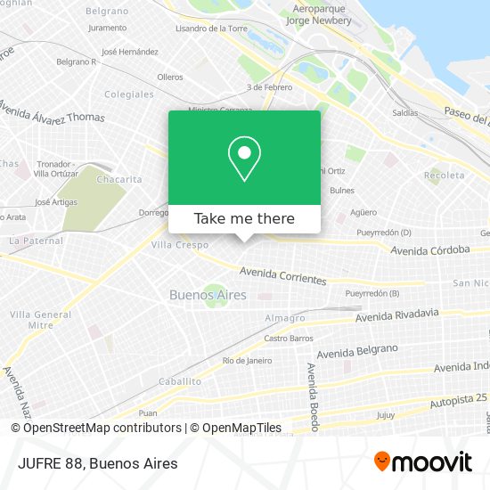 Mapa de JUFRE 88