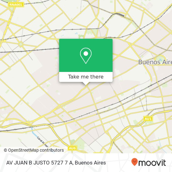 AV JUAN B JUSTO 5727   7 A map