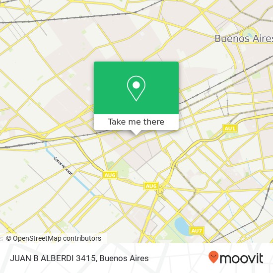 JUAN B  ALBERDI 3415 map