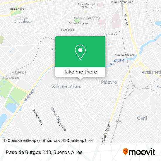 Paso de Burgos 243 map