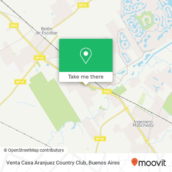 Mapa de Venta Casa   Aranjuez Country Club