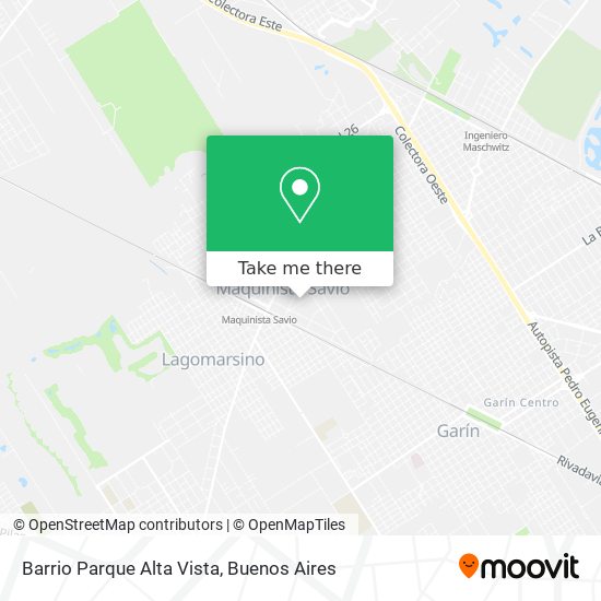 Barrio Parque Alta Vista map
