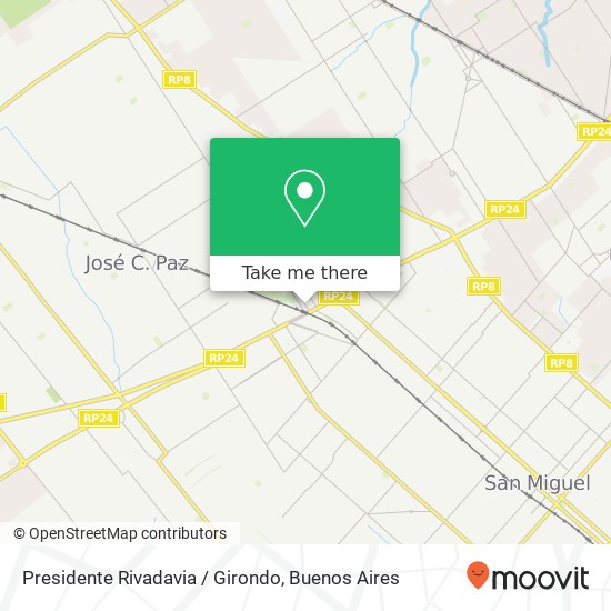 Presidente Rivadavia / Girondo map