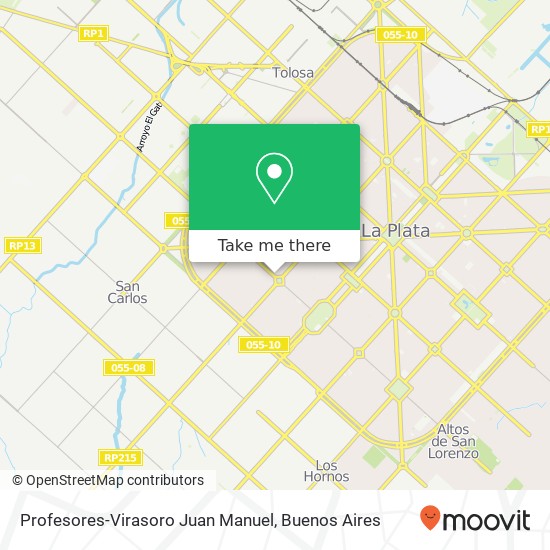 Profesores-Virasoro Juan Manuel map