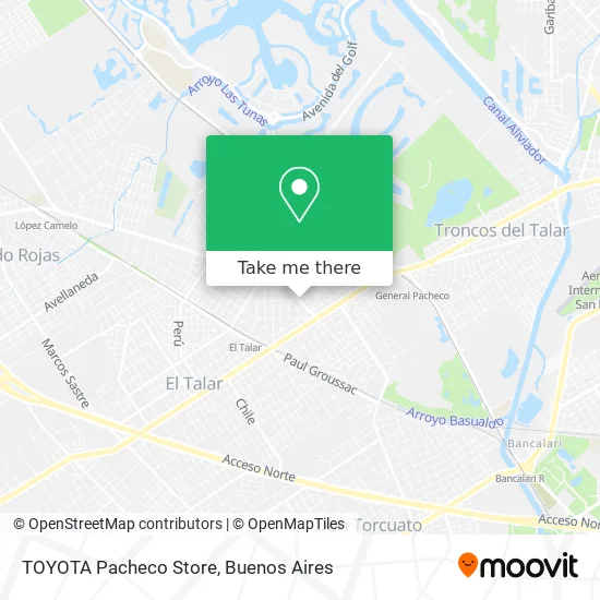TOYOTA Pacheco Store map
