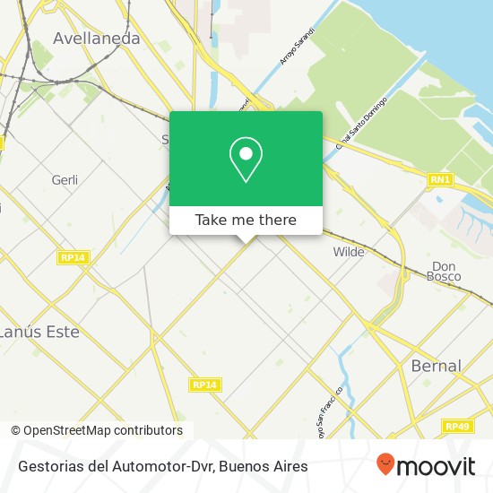 Mapa de Gestorias del Automotor-Dvr