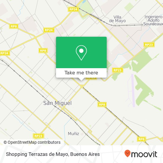 Shopping Terrazas de Mayo map