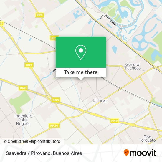 Saavedra / Pirovano map