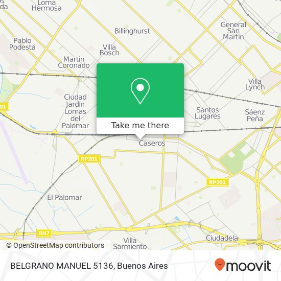 BELGRANO  MANUEL 5136 map