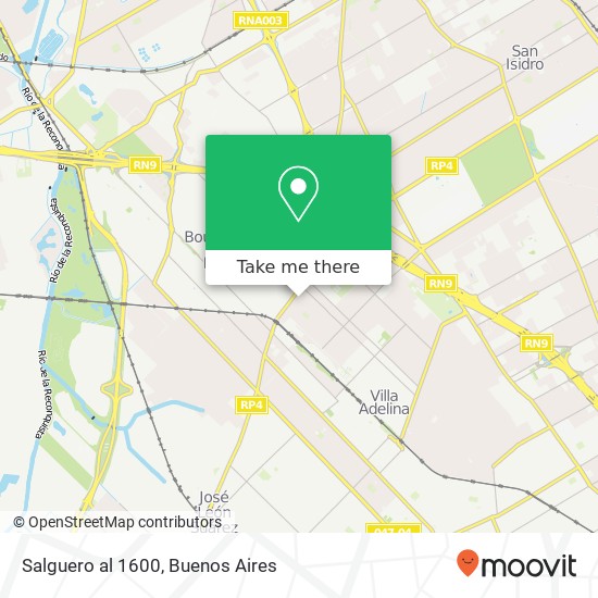 Salguero al 1600 map