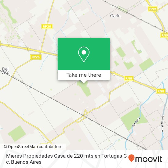 Mapa de Mieres Propiedades   Casa de 220 mts en Tortugas C c