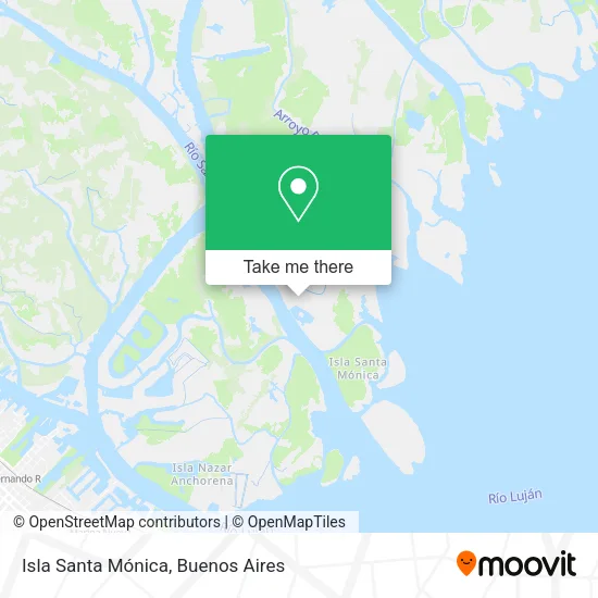 Isla Santa Mónica map