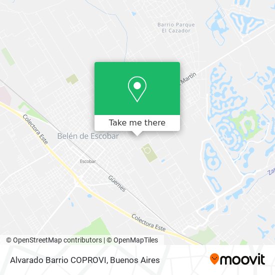 Alvarado Barrio COPROVI map