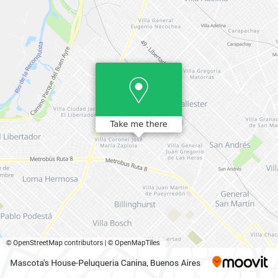 Mascota's House-Peluqueria Canina map