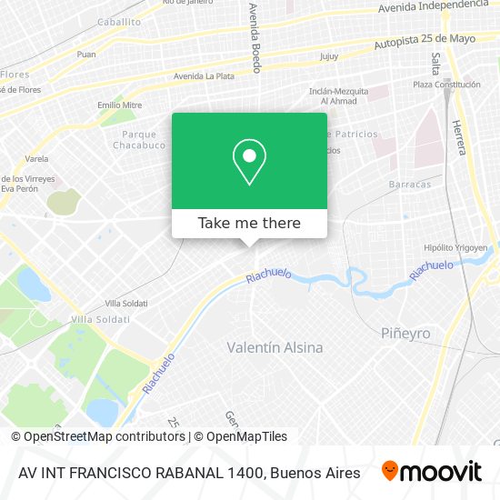 AV  INT  FRANCISCO RABANAL 1400 map