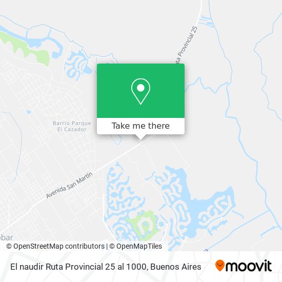 El naudir  Ruta Provincial 25  al 1000 map